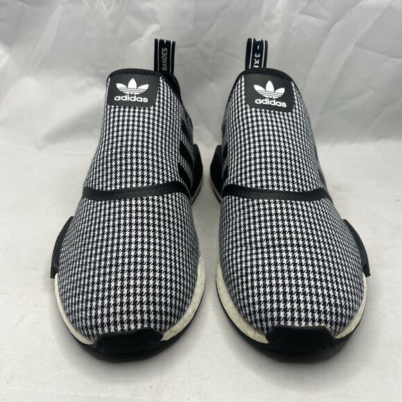 Adidas Originals NMD Runner R1 Slip-On FV5438 Black White Mens Size 10.5 Rare* - Picture 4 of 10